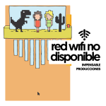 Cartel de la obra red wifi no disponible en off latina teatro madrid