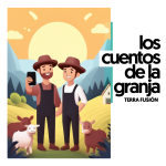 Cartel del espectáculo infantil los cuentos de la granja en off latina teatro infantil familiar