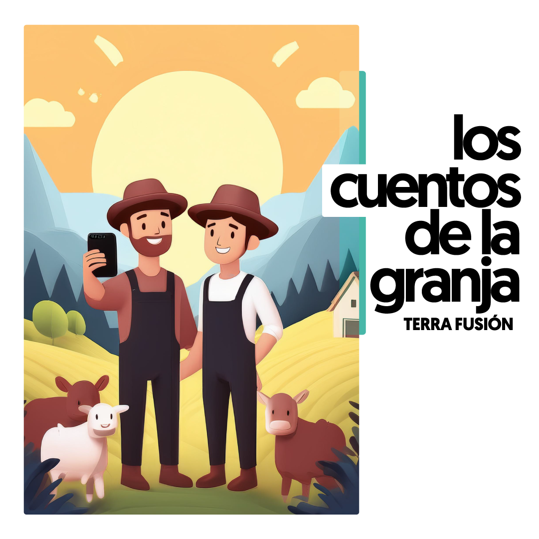 Cartel del espectáculo infantil los cuentos de la granja en off latina teatro infantil familiar